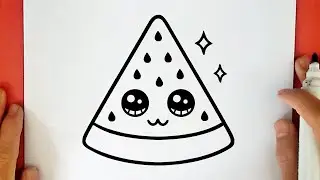 COMO DESENHAR UMA MELANCIA KAWAII
