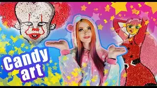 Create candy art: Pennywise 🌈😱🍬 #finnishunicorn #candy #candyart #pennywise #suomi