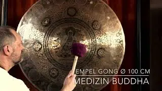 Tempel Gong mit Medizin Buddha ø 100 cm