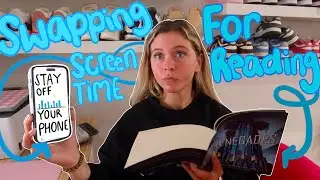Swapping my screen time with reading AGAIN ⎮ 📱📖🌟