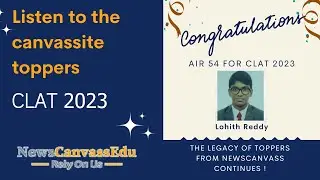 In Conversation with Lohit CLAT AIR 54- Topper Strategy