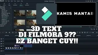 Cara buat animasi 3D text di filmora 9