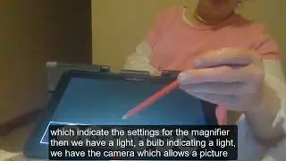 Use the magnifier in live mode 2 with captions