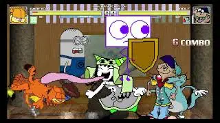 Mugen Team Garfield vs Team Rolf