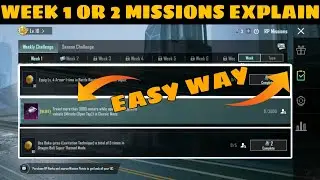 A1 WEEK 1 & 2 MISSION 😍 BGMI WEEK 1 & 2 MISSION EXPLAIN | ROYAL PASS WEEK 1 MISSION WEEK 2 MISSIONS
