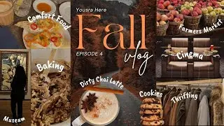 Relaxing Fall Vlog🍂: Baking, Museum, Farmers Market, Movie Night, Thrifting & More! ✨