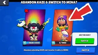 MINA NEW BRAWLER 1900 CREDITS!!😁🔥 KAZE 5500 CREDITS!! 😨LEGENDARY GIFTS!!🎁 BRAWL STARS NEW UPDATE!👌