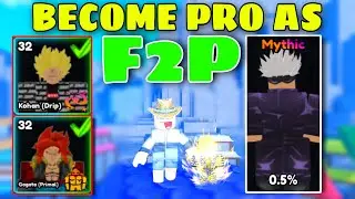 How To Become PRO As  A F2P In Anime Last Stand ~ Roblox