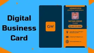 Digital Visiting / Business Card | Corel Draw 2020 | #graphicdesign #visitingcard