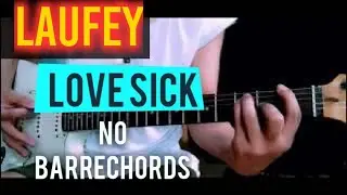 LAUFEY - LOVESICK /EASY NO BARRE CHORDS GUITAR TUTORIAL