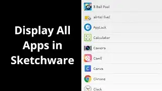 How to Display All Apps and Open when Clicked in Sketchware
