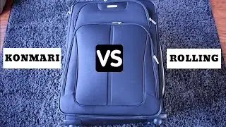 Konmari vs Rolling Method for Packing | Which one saves more space?