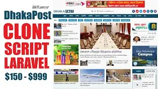 DhakaPost.com Online Bangla News Portal Clone Laravel PHP Script bangladeshi newspapers prothom alo