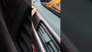LED strip in car interior 