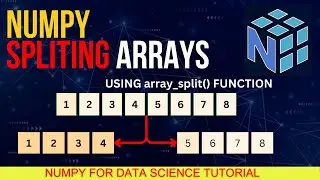 #38 NumPy Splitting Array || np.array_split , hsplit() , vsplit() ||  Numpy  For Data Science