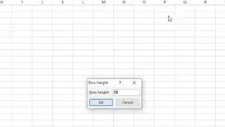 How to change Excel 2024 Cell Size