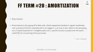 What is AMORTIZATION ?