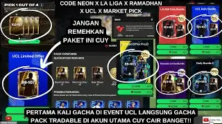 MENCOBA GACHA TRADABLE DI AKUN UTAMA DAPET RATUSAN JUTA COIN CUY CAIR!! - FC MOBILE 25