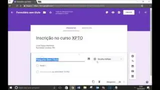 Como criar formulario de inscricao do google