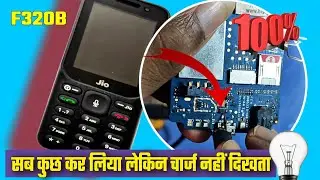 jio f320b charging ic problem | jio f320b charging full short | jio f320 charging not show