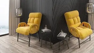 №201 3DS max lazy sofa modeling tutorial