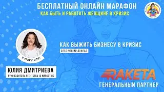Как выжить бизнесу в кризис. Юлия Дмитрева