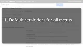 Google Calendar notifications and reminders