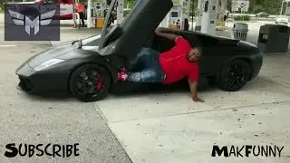 KHULUBUSE ZUMA FALLING WHILE ATTEMPTING TO GET OUT OF HIS CAR !!!