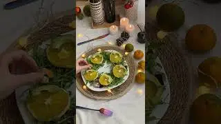 Новогодний салат венок с креветками и апельсином | Мега вкусно и сочно!