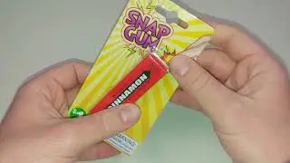 Opening a pack of Snap Gum (prank gum) from Five Below [ASMR]