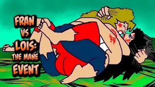 Fran vs Lois The Mane Event [animated catfight]