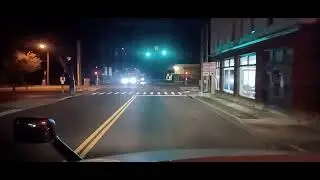 Driving a semi in Central Florida at night.