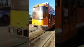 Единственный оранжевый трамвай в Перми 🔥 #пермь #пермскийкрай #трамвай
