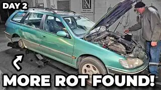 Peugeot 406 Sill & Wheel Arch Repair - Day 2
