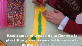 Como hacer un punto de libro en forma de flor (www.racoinfantil.com)