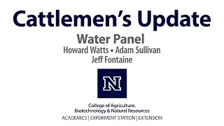 Water panel answer questions generated during University of Nevada, Reno - 2023 Cattlemen's Update