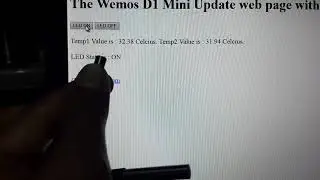 Arduino wemos d1 mini webpage