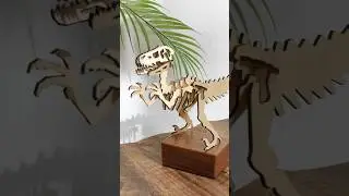 Dinosaur 🦖 Skeleton Model 🤩Laser Cut with NEJE Max4