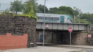 Slow departing ICR leaves Portadown train station
