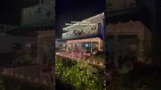 Christmas lights in Newport Beach 