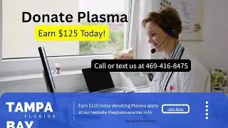 plasma referral bonus Tampa Bay Florida?  Did You know that You can earn 125 donating plasma