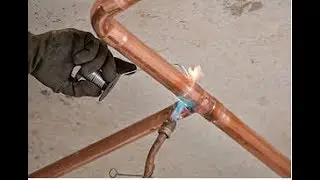 como fazer Solda em tubulação de cobre p/ água quente, gás e Ar