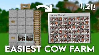 SIMPLE AUTO COW FARM TUTORIAL in Minecraft 1.21 | Easy and Compact Design