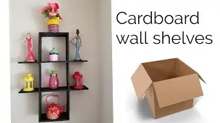 DIY Cardboard Shelves | best out of waste idea