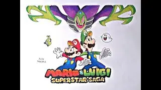 Como Dibujar a Mario y Luigi SuperStar Saga | How To Draw Mario And Luigi SuperStar Saga | ALEX STAR