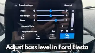 How To Increase Bass in Ford Fiesta (Step By Step)