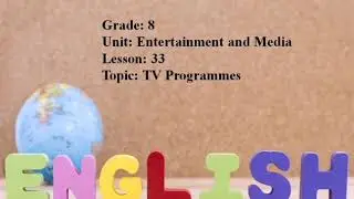 Excel 8. Module 3. TV Programmes