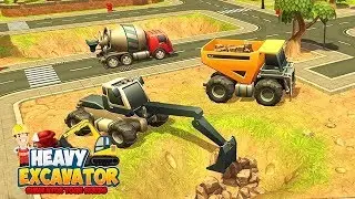 Heavy Excavator Toon Series: Heavy Excavator Crane City Construction Simulator Full Game Walkthrough