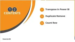 Transpose/Pivot Power BI Features explained in power query