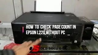 how to check page count in Epson L220 without pc  ( number of pages printed  )